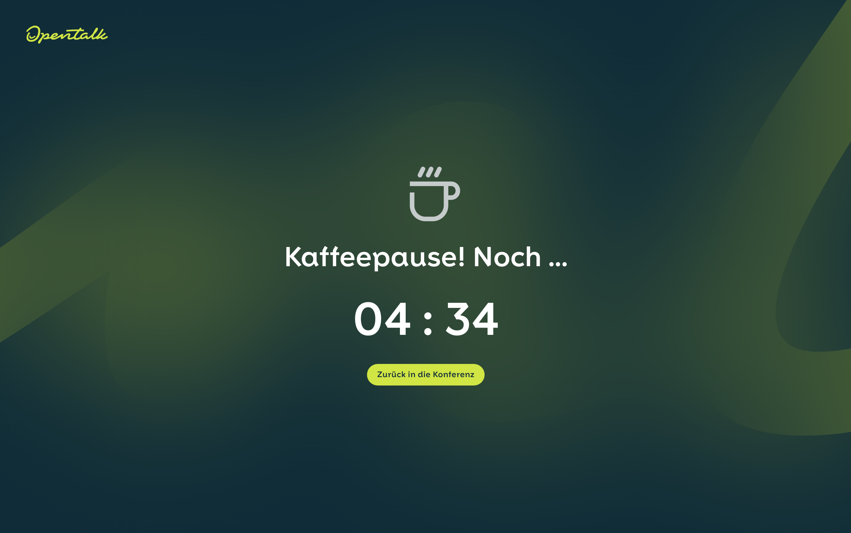 Kaffeepause Bildschirm