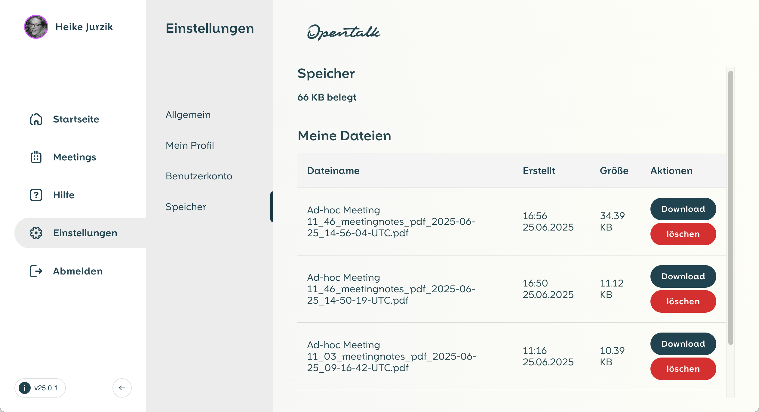 Übersicht Protokolle OpenTalk